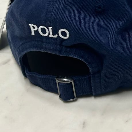 POLO RALPH LAUREN ラルフローレン Iconic Ball Cap ポニーロゴ アイコニック ダッドキャップ 紺/白ロゴ (RLC2)