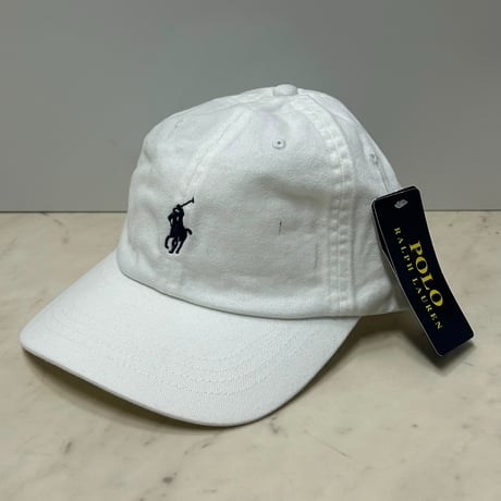 POLO RALPH LAUREN ラルフローレン Iconic Ball Cap ポニーロゴ アイコニック ダッドキャップ 白 (RLC6)