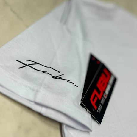 USA仕様 FUBU フブ Classic Logo Foil Print クラシックロゴ Tシャツ Y202 白 (FBT7)