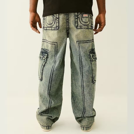 プレミアムジーンズ True Religion トゥルーレリジョン Big T Cargo Pant ビッグT カーゴデニム (JNS251)