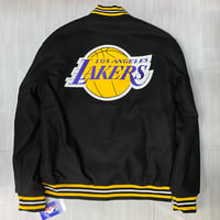 USA限定 JHデザイン LA Lakers ロサンゼルス レイカーズ Throwback リバーシブル スタジャン NBA