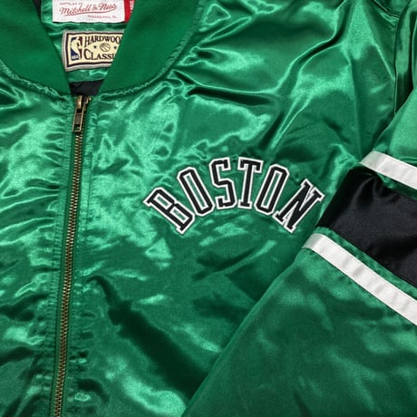 Mitchell&Ness ミッチェル&ネス NBA ボストンセルティックス HWC サテン スタジアムジャンパー