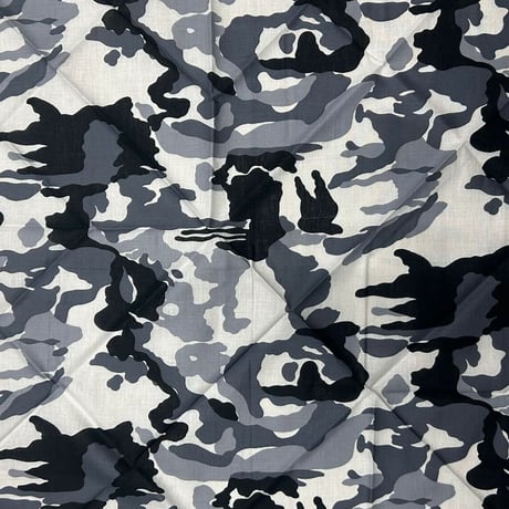 アーバンカモ バンダナ Urban Camo Bandana 大判サイズ 総柄 グレー系 (BNDN86)