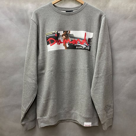 Diamond Supply ダイヤモンドサプライ Cali Life クルーネック トレーナー カリフォルニアライフ  グレー