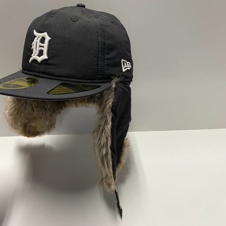 海外限定 59FIFTY ニューエラ Newera レトロクラウン Winter Dog Ear ドッグイヤー Tigers タイガース トラッパーキャップ (10-12)