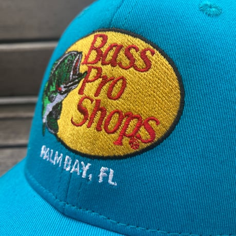 限定ステイトパッチ仕様 Bass Pro Shops バスプロショップス 刺繍ロゴ PALM BAY, FL メッシュキャップ (Bps44)