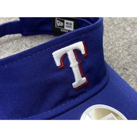Essential ニューエラ NEWERA サンバイザー Rangers テキサス レンジャーズ MLB サイズ調節可