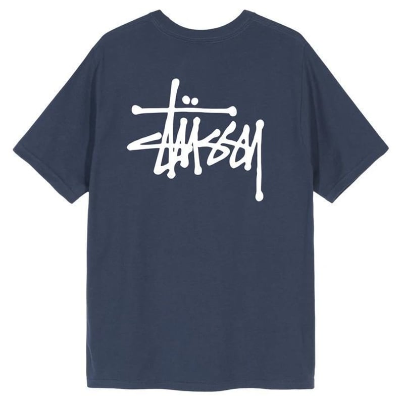 ★国内在庫/即発可*STUSSY*BASICロゴプリントTシャツ/MIDNIGHT★ Stussy ステューシー 王道 BASIC ベーシックロゴ ショーン