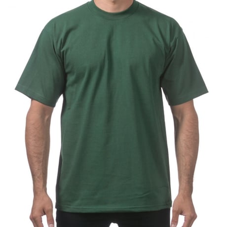 米国製 PROCLUB プロクラブ HEAVY WEIGHT ヘビーウェイト Tシャツ 無地 緑 6.5 OZ  綿100%