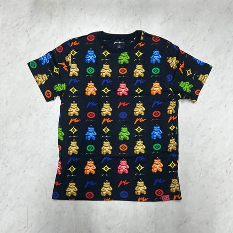 アメリカ製 Positive Wear Clothing ポジティブウェア クロージング All Over Bear Tシャツ (PWT45B)
