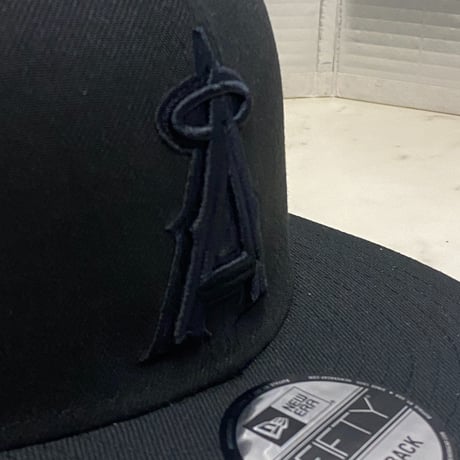 9FIFTY ニューエラ Newera ロサンゼルス エンゼルス LA Angels スーパーブラック スナップバックキャップ BOB (950-141)