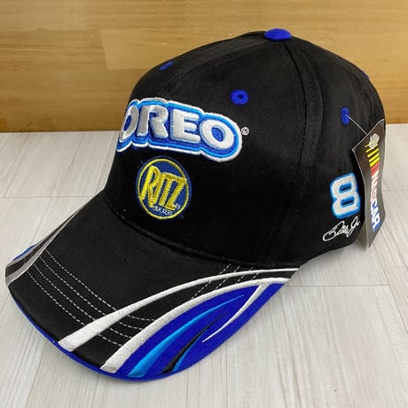 公式ライセンス NASCAR ナスカー OREO/RITZ デイル アーンハートJr 刺繍ロゴ キャップ ＃8