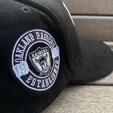海外限定 Newera ニューエラ NFL 9Forty Aフレーム Raiders オークランド レイダース コーデュロイ キャップ (940-131)
