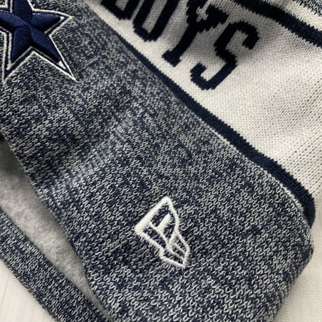 NEWERA USA ニューエラ NFL ダラス カウボーイズ Cowboys 公式 ポンポン付き ニット帽