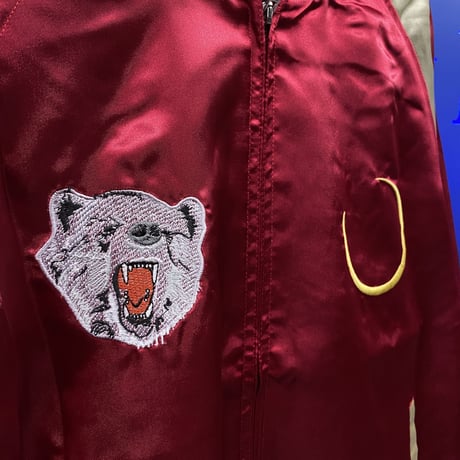 スカジャン Yokosuka刺繍入り 横須賀発祥 SUKAJAN 刺繍 シロクマ 白熊 polar (SKJ31)