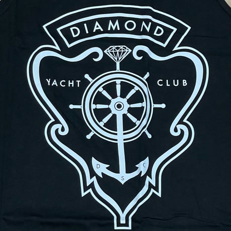 【2XL】 米国製 ダイヤモンドサプライ Diamond Supply Co タンクトップ 黒 Yacht Club ヨットクラブ