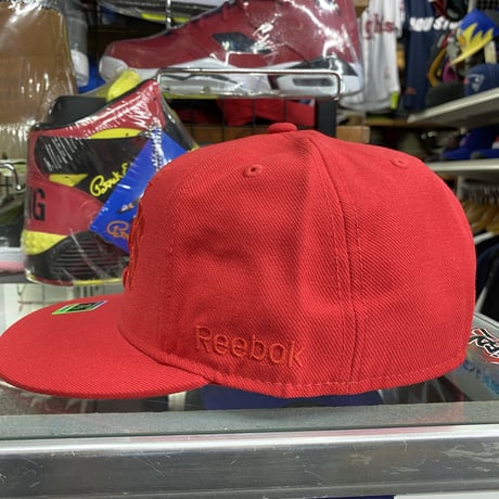 【7.3/8】 Reebok リーボック Flames カルガリー フレームス NHL キャップ 赤 アイスホッケー