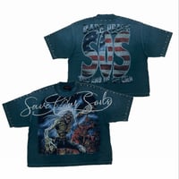 カリフォルニア発 Rare Peace レアピース Save Our Souls スカル ラインスト―ン クロップドTシャツ (CropT43)