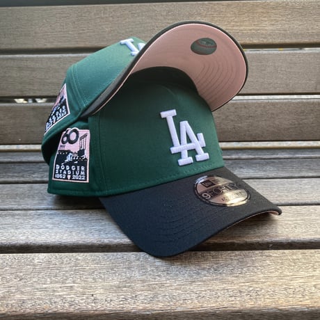 海外限定 Newera ニューエラ 9Forty Aフレーム LA Dodgers ドジャース キャップ 60周年記念モデル  (940-129)