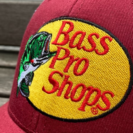 限定USA州旗パッチ Bass Pro Shops バスプロショップス 刺繍ロゴ フロリダ FL メッシュキャップ (Bps52)
