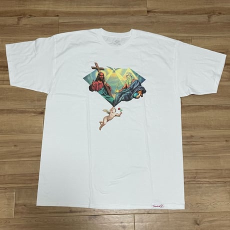 Diamond Supply Co ダイヤモンドサプライ 半袖 Tシャツ Trinity トリニティ 白 (T2)