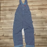 米国仕様 Dickies ディッキーズ Bib Overall オーバーオール ヒッコリーストライプ USAモデル (OA10)