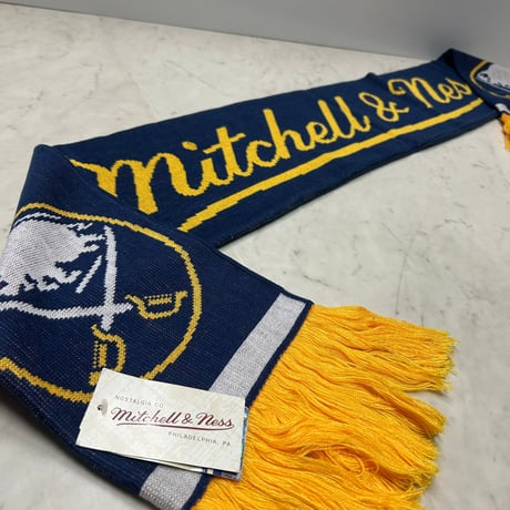 海外モデル Mitchell and Ness ミッチェル&ネス NHL Sabres バッファローセイバーズ ロングマフラー Scarf