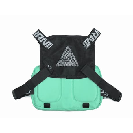 超レア BLACK PYRAMID ブラックピラミッド 緑 ターコイズ チェストリグ バッグ ロゴストラップ