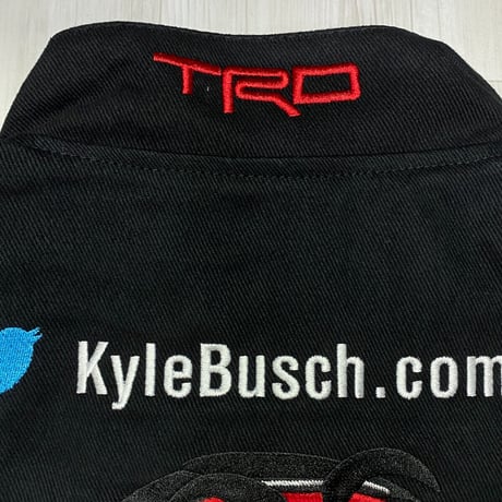 NASCAR ナスカー 限定モデル JHデザイン M&M's レーシングジャケット 刺繍 KYLE BUSCH (NSCR14)