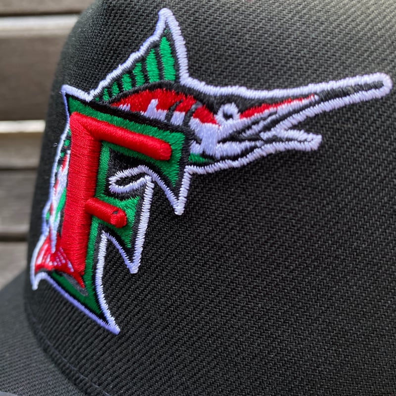 海外限定 Newera ニューエラ 9Forty Aフレーム Marlins フロリダ マーリ