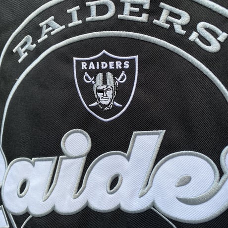 NFL公式 ラスベガス RAIDERS レイダース TWILL ツイル スタジアムジャンパー アメフト 黒