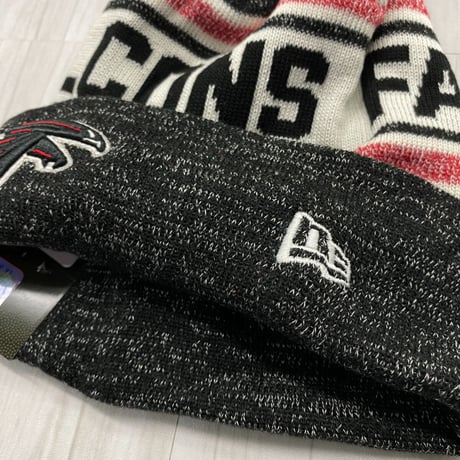 NEWERA USA ニューエラ NFL アトランタ ファルコンズ Atlanta Falcons ポンポン付き ニット帽