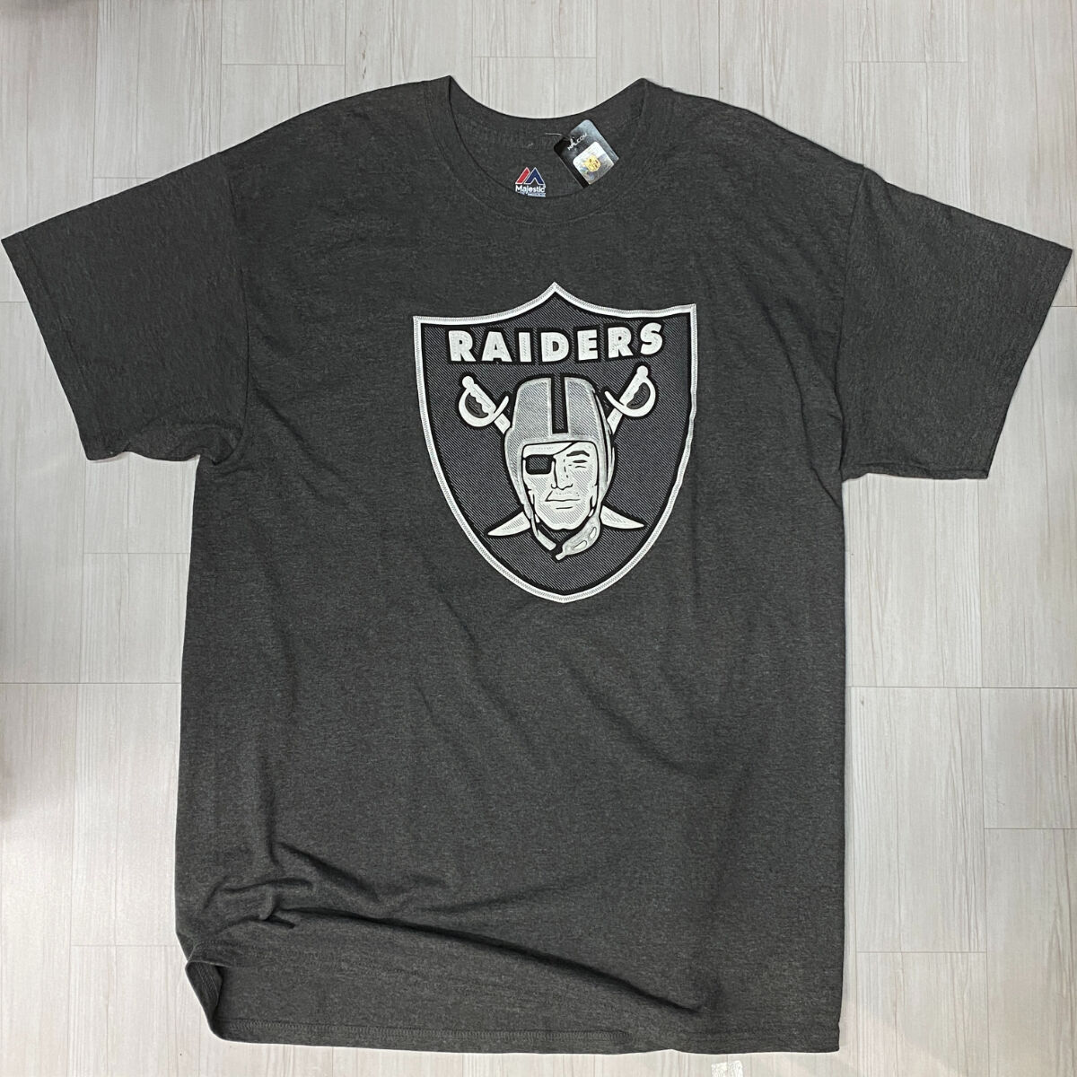 L 90s レイダース RAIDERS Tシャツ MAJESTIC NWA 黒