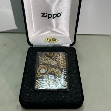 和柄 ZIPPO ジッポー 本金蒔絵 梨子地 Dragon 龍 ゴールドタンク 専用ベロアBOX Made in USA