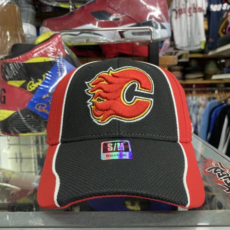 【S/M】 Reebok リーボック Flames カルガリー フレームス NHL フレックスキャップ