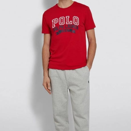 USAモデル POLO RALPH LAUREN ラルフローレン ARCH アーチ型ロゴ Tシャツ 赤 (RL2)