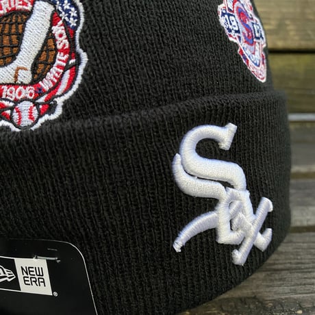 USA限定 NEWERA ニューエラ MLB ワールドシリーズ ニット帽 Whitesox ホワイトソックス