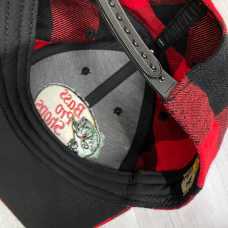 米国アウトドアブランド Bass Pro Shops フランネル バッファローチェック キャップ (Bps15)