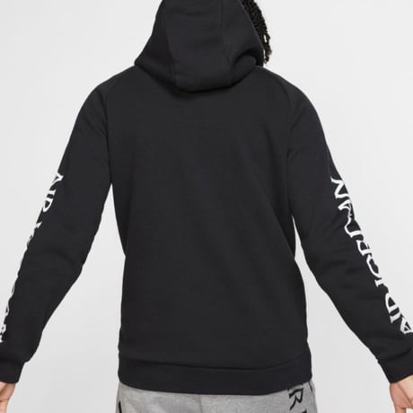 USA規格 NIKE ナイキ JORDAN ジョーダン Classic プルオーバー フリース パーカー 黒 ジャンプマン (NKJH13)