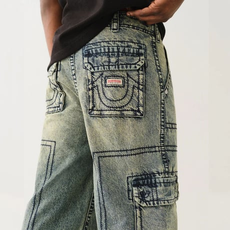 プレミアムジーンズ True Religion トゥルーレリジョン Big T Cargo Pant ビッグT カーゴデニム (JNS263)