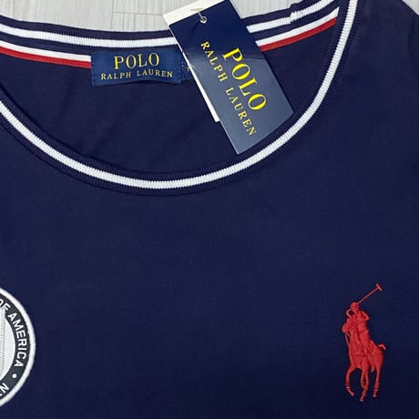 USAモデル POLO RALPH LAUREN ラルフローレン ナンバリング Tシャツ 2 オフェンス 紺 (RL11N)
