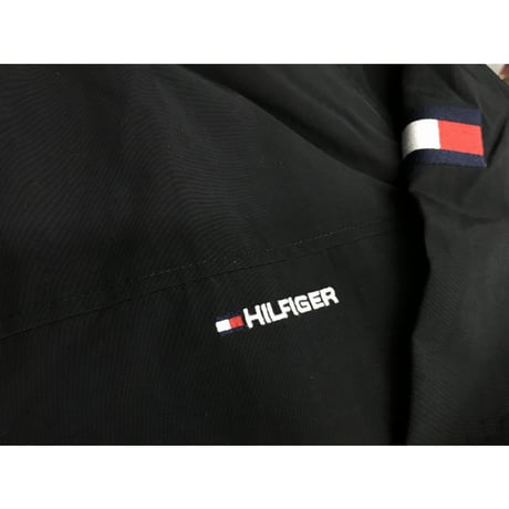 トミーヒルフィガー TOMMY HILFIGER ナイロン ヨットジャケット 撥水加工 ブラック