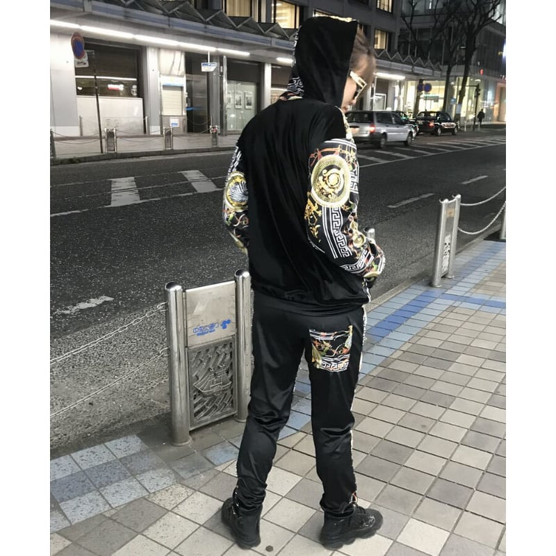 USA製 Brooklyn Crossing ベロア 総柄 セットアップ Men's USA製 Brooklyn Crossing ベロア 総柄 セットアップ Men's