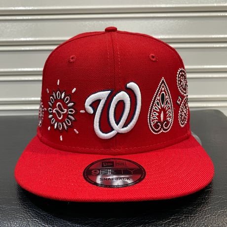 USA限定 Newera ニューエラ 9FIFTY ペイズリー スナップバック MLB ワシントン ナショナルズ