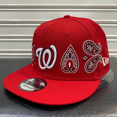 USA限定 Newera ニューエラ 9FIFTY ペイズリー スナップバック MLB ワシントン ナショナルズ