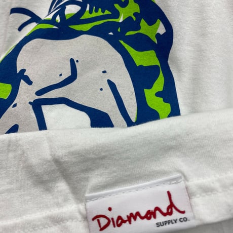 【M】 Diamond Supply Co ダイヤモンドサプライ 半袖 Tシャツ Venom ヴェノム 白 ドクロ 蛇 LA