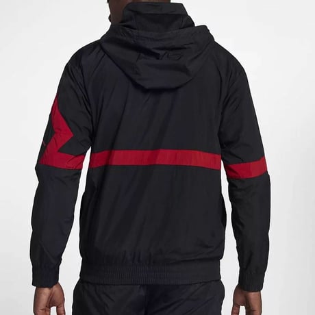 NIKE ナイキ JORDAN ジョーダン ナイロン JSW ダイヤモンド トラックジャケット 黒 赤 ウィンドブレーカー