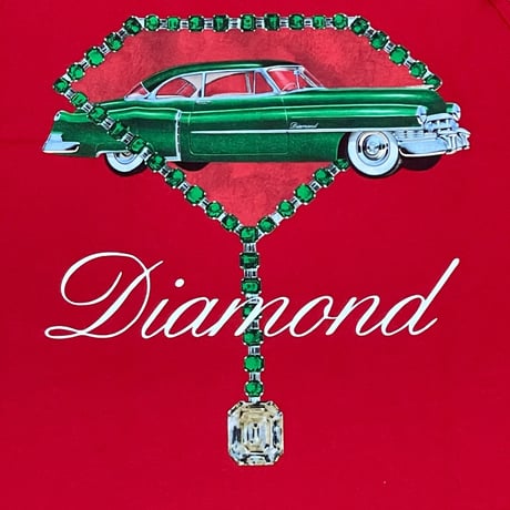 米国製 【L】 ダイヤモンドサプライ Diamond Supply Co タンクトップ 赤 キャデラック LA