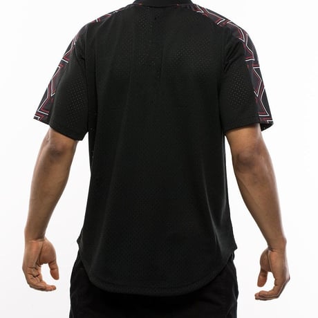 公式 Mitchell&Ness ミッチェル&ネス NBA シカゴ bulls ブルズ Vネック メッシュ ユニフォーム 黒
