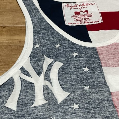 星条旗  Wright & Ditson ライト&ディットソン MLB  タンクトップ NY ニューヨーク ヤンキース